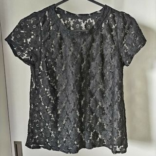 chille anap レース Tシャツ 花柄　黒