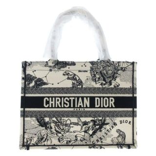 クリスチャンディオール(Christian Dior)のDIOR/ChristianDior(ディオール/クリスチャンディオール) トートバッグ美品  ブックトートミディアムバッグ/旧スモール M1296ZRHZ 白×黒 Dior Zodiac(ディオールゾディアック) エンブロイダリー ジャガード(トートバッグ)