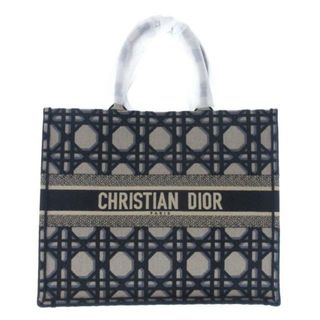 クリスチャンディオール(Christian Dior)のDIOR/ChristianDior(ディオール/クリスチャンディオール) トートバッグ美品  ブックトートラージバッグ M1286ZZAU_M828 ダークネイビー×ネイビー×アイボリー マクロカナージュ エンブロイダリー ジャガード(トートバッグ)