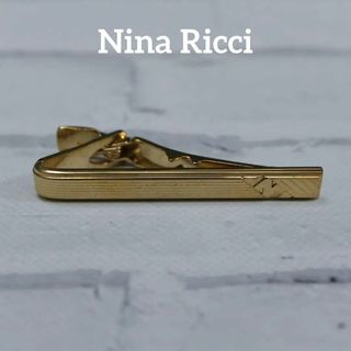 ニナリッチ(NINA RICCI)の【匿名配送】ニナリッチ タイピン ゴールド ロゴ シンプル 3(ネクタイピン)