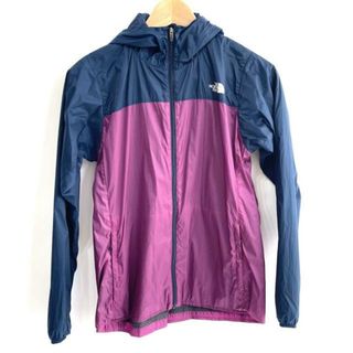 ザノースフェイス(THE NORTH FACE)のTHE NORTH FACE(ノースフェイス) ブルゾン サイズM レディース美品  ネイビー×ピンク ジップアップ/春・秋物(ブルゾン)