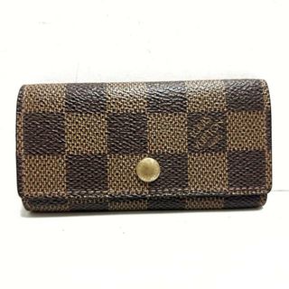 ルイヴィトン(LOUIS VUITTON)のLOUIS VUITTON(ルイヴィトン) キーケース ダミエ ミュルティクレ4 N62631 エベヌ ダミエキャンバス(キーケース)