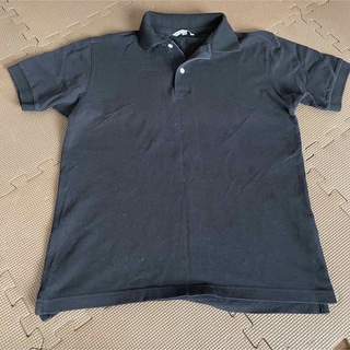 ユニクロ(UNIQLO)のUNIQLO ユニクロ メンズ M ポロシャツ 黒 ブラック(ポロシャツ)