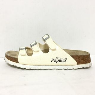 ビルケンシュトック(BIRKENSTOCK)のBIRKEN STOCK(ビルケンシュトック) サンダル 36 レディース - アイボリー Papillio/ラメ エナメル（合皮）(サンダル)