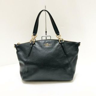 コーチ(COACH)のCOACH(コーチ) ハンドバッグ ペブルドレザースモールケルシーサッチェル F36675 黒 レザー(ハンドバッグ)