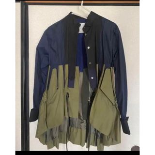 サカイ(sacai)のsacaiミリタリーシャツジャケット美品(シャツ/ブラウス(長袖/七分))