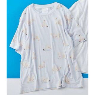 ジェラートピケ(gelato pique)の新品タグ付ジェラートピケルームウェア シロクマTシャツ 接触冷感(Tシャツ/カットソー(半袖/袖なし))