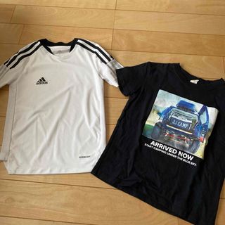 アディダス(adidas)のキッズ　Tシャツ　２点　アディダス　JJキャンプ　130(Tシャツ/カットソー)