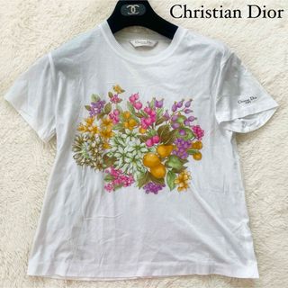 Christian Dior - 美品　クリスチャンディオール　花柄　フルーツ柄　Tシャツ