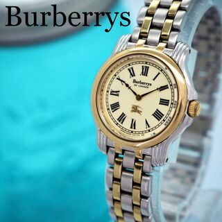 BURBERRY - 530【美品】Burberrys バーバリー時計　レディース腕時計　シルバー