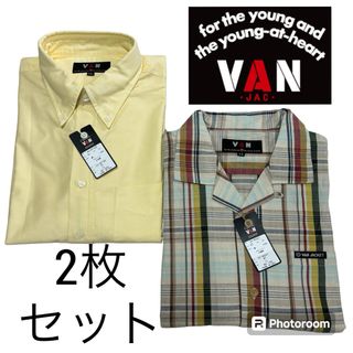 ヴァンヂャケット(VAN Jacket)の新品 2枚セット■VAN JACKET■OX BD チェックオープンカラーシャツ(シャツ)