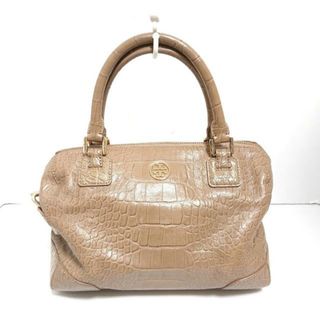 Tory Burch - TORY BURCH(トリーバーチ) ハンドバッグ - ライトブラウン 型押し加工 レザー