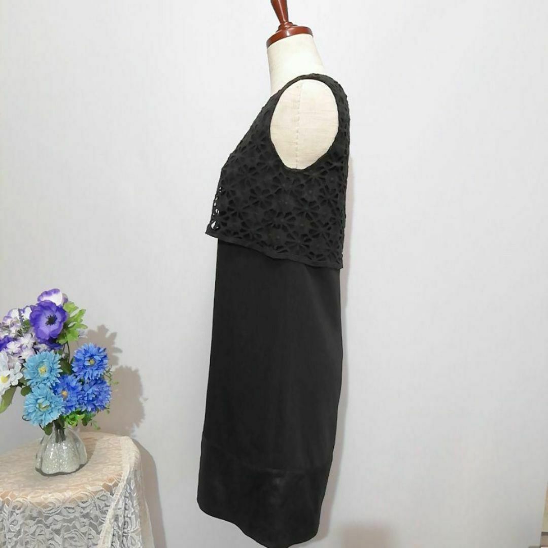 VICKY(ビッキー)のVICKY 極上美品　ドレス　ワンピース　パーティー　黒色　Мサイズ レディースのワンピース(ひざ丈ワンピース)の商品写真