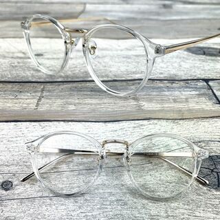 高級 クリア ゴールド ウェリントン サングラス ボストン 眼鏡(サングラス/メガネ)