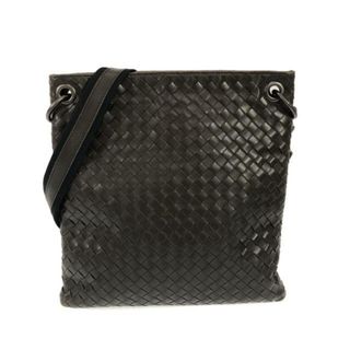 ボッテガヴェネタ(Bottega Veneta)のBOTTEGA VENETA(ボッテガヴェネタ) ショルダーバッグ イントレチャート 172736 ダークブラウン ストラップ着脱可 レザー(ショルダーバッグ)