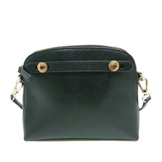 フルラ(Furla)のFURLA(フルラ) ショルダーバッグ美品  パイパーミニ 黒 ストラップ着脱可 レザー(ショルダーバッグ)