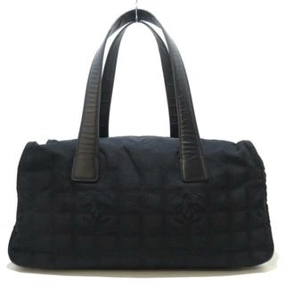 シャネル(CHANEL)のCHANEL(シャネル) ハンドバッグ レディース ニュートラベルライン 黒 ナイロン×レザー(ハンドバッグ)