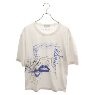 GIVENCHY ジバンシィ フロントロゴ クルーネック半袖Tシャツカットソー ホワイト BM70WR3002