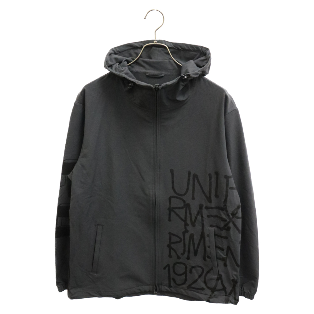 uniform experiment(ユニフォームエクスペリメント)のUNIFORM EXPERIMENT ユニフォームエクスペリメント 19AW 4WAY STRETCH GRAFFITI HOOD BLOUSON ストレッチ グラフティー フーデッド ブルゾン ナイロンジャケットグレー UE-192028 メンズのジャケット/アウター(ナイロンジャケット)の商品写真