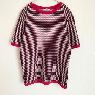 ESPRIT edc ボーダーTシャツ なみなみ スカラップ