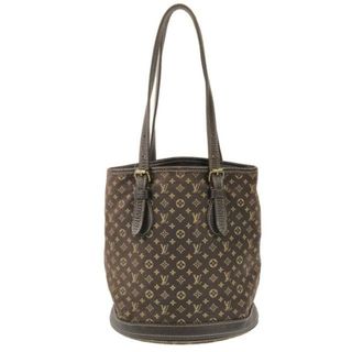 ルイヴィトン(LOUIS VUITTON)のLOUIS VUITTON(ルイヴィトン) ショルダーバッグ モノグラムミニラン バケットPM M95226 エベヌ コットン×リネン×レザー(ショルダーバッグ)