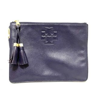 トリーバーチ(Tory Burch)のTORY BURCH(トリーバーチ) クラッチバッグ - ダークパープル レザー(クラッチバッグ)