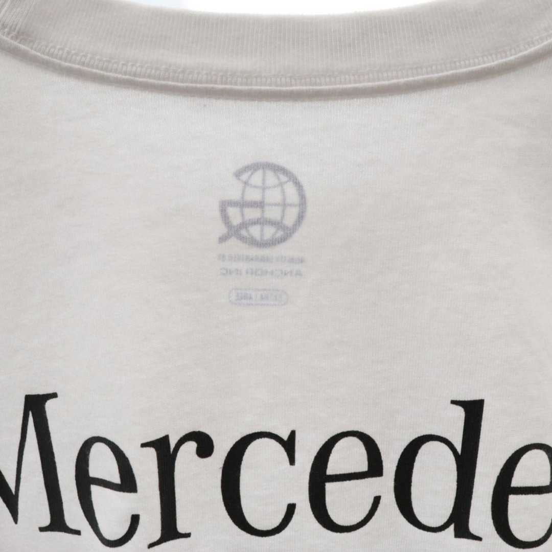 Mercedes Anchor inc． メルセデスアンカーインク Pocket Tee ロゴプリントポケット半袖Tシャツ ホワイト メンズのトップス(Tシャツ/カットソー(半袖/袖なし))の商品写真