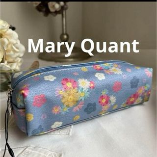 マリークワント(MARY QUANT)の新品 マリークワント デイジートライフルスクエアペンケース（ブルー）(ペンケース/筆箱)