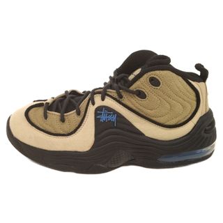 ナイキ(NIKE)のNIKE ナイキ ×STUSSY AIR PENNY II SP DX6934-200 ステューシー エアペニー ハイカットスニーカー US7/25cm ベージュ/ブラック(スニーカー)