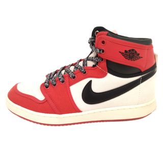 ナイキ(NIKE)のNIKE ナイキ AIR JORDAN 1 HIGH KO CHICAGO エアジョーダン1 ハイ ノックアウト シカゴ ハイカットスニーカー ホワイト/レッド US8.5/26.5cmDA9089-100(スニーカー)