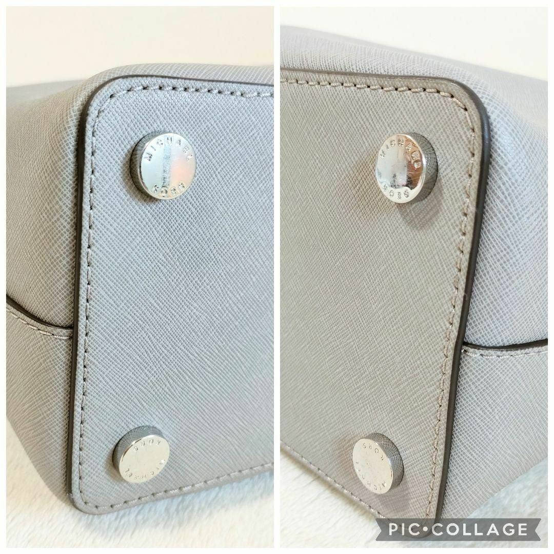 Michael Kors(マイケルコース)のマイケルコース　MICHAEL KORS　ハンドバック　レザー　PVC グレー レディースのバッグ(ハンドバッグ)の商品写真