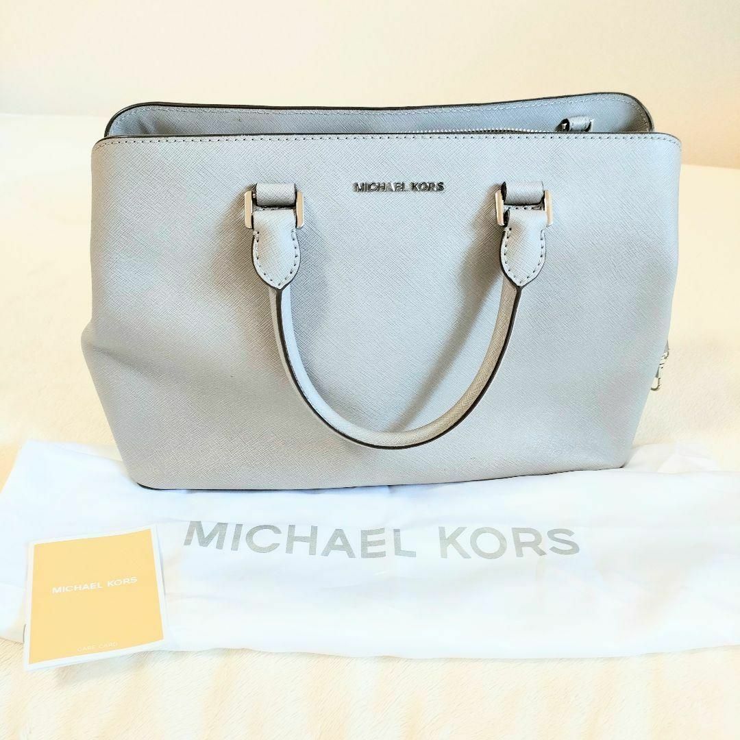 Michael Kors(マイケルコース)のマイケルコース　MICHAEL KORS　ハンドバック　レザー　PVC グレー レディースのバッグ(ハンドバッグ)の商品写真