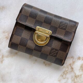 ルイヴィトン(LOUIS VUITTON)のLOUIS VUITTON ルイ・ヴィトン ダミエ コアラ 折り財布 本革 茶(財布)