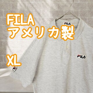 フィラ(FILA)の一点限り 美品 FILA アメリカ製 ポロシャツ ビッグシルエット(ポロシャツ)