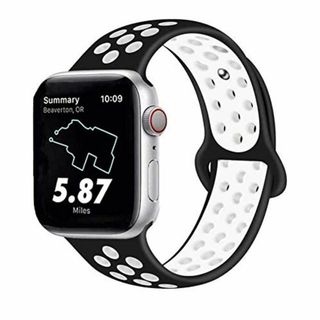 色:ブラックホワイト_サイズ:42mm44mmコンパチ Apple wa(その他)