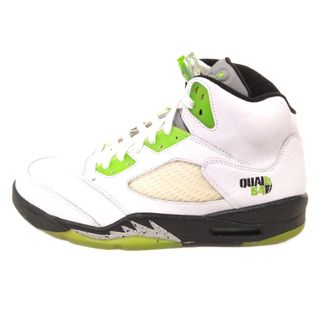 ナイキ(NIKE)のNIKE ナイキ 【鑑賞用 2002年製】AIR JORDAN 5 RETRO QUAI 54 エアジョーダン5 レトロ クアイ ハイカットスニーカー US10.5/28.5cm 467827‐105 ホワイト(スニーカー)