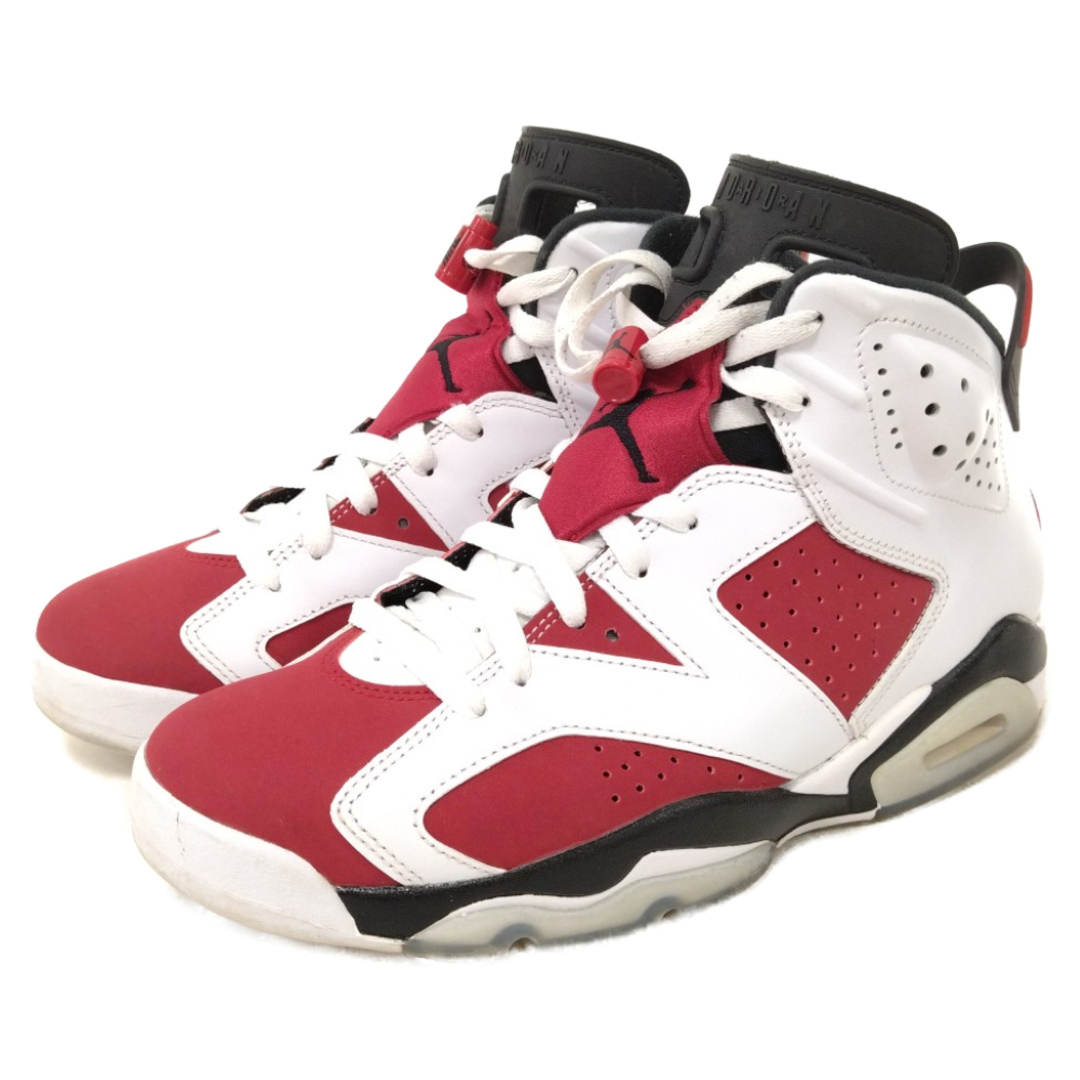 NIKE(ナイキ)のNIKE ナイキ AIR JORDAN 6 RETRO CARMINE エアジョーダン6 カーマイン ハイカットスニーカー ホワイト/レッド US8/26cm CT8529-106 メンズの靴/シューズ(スニーカー)の商品写真