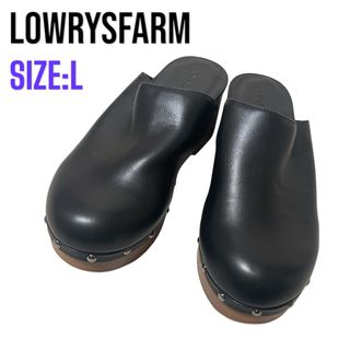 ローリーズファーム(LOWRYS FARM)のLOWRYSFARM ♥ お洒落 合皮 スタッズ ヒール サボ(ハイヒール/パンプス)