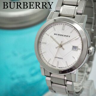 BURBERRY - 368【美品】BURBERRY バーバリー時計　自動巻き　メンズ　箱付き　希少