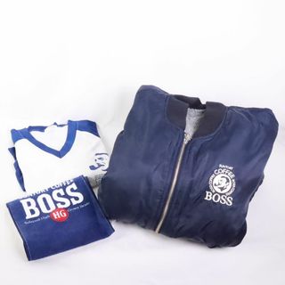 サントリー - サントリー　非売品　BOSS ジャン　ジャケット　ネイビー　フリー　Ｔシャツ　白　フリー　タオル付　合計3点