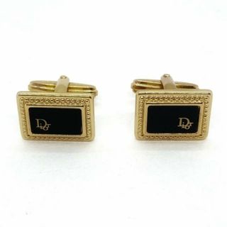 クリスチャンディオール(Christian Dior)のDIOR/ChristianDior(ディオール/クリスチャンディオール) カフス美品  金属素材 黒×ゴールド(その他)