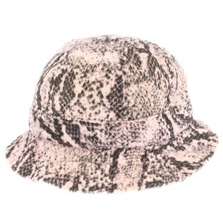 シュプリーム(Supreme)のSUPREME シュプリーム 20AW Snakeskin Corduroy Bell Hat 柄 コーデュロイバケットハット 帽子 ピンク/ブラック(ハット)