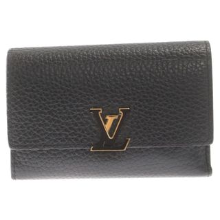 ルイヴィトン(LOUIS VUITTON)のLOUIS VUITTON ルイヴィトン ポルトフォイユ カプシーヌ コンパクト パルナセア ノワール ホットピンク ウォレット 三つ折り 財布 ブラック/ピンク M62157 RFID(折り財布)