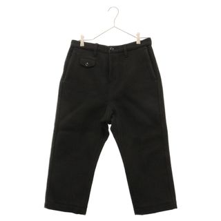 MIHARA YASUHIRO ミハラヤスヒロ MELTON 3/4 PANTS_BLACK メルトンウールクロップドパンツ ブラック 81012105