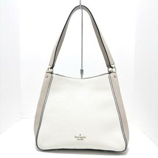 ケイトスペードニューヨーク(kate spade new york)のKate spade(ケイトスペード) ショルダーバッグ ミディアム トリプル コンパートメント ショルダー バッグ WKR00316 白×ベージュ レザー(ショルダーバッグ)