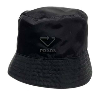 プラダ(PRADA)のPRADA(プラダ) ハット S - 2HC137 黒 バケットハット/Re nylon/Sサイズ ナイロン(ハット)