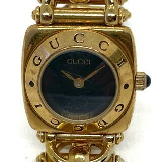 グッチ(Gucci)のGUCCI(グッチ) 腕時計 - 6400L ボーイズ 黒(腕時計)