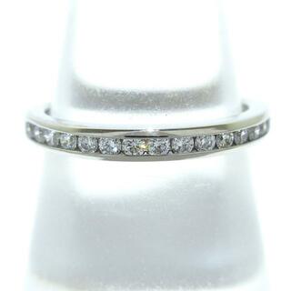ティファニー(Tiffany & Co.)のTIFFANY&Co.(ティファニー) リング新品同様  ハーフサークル チャネルセッティング ウェディングバンドリング Pt950×ダイヤモンド 15Pダイヤ(リング(指輪))