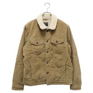 アバクロンビーアンドフィッチ(Abercrombie&Fitch)のAbercrombie&Fitch アバクロンビーアンドフィッチ 裏ボア コーデュロイトラッカージャケット ベージュ(フライトジャケット)