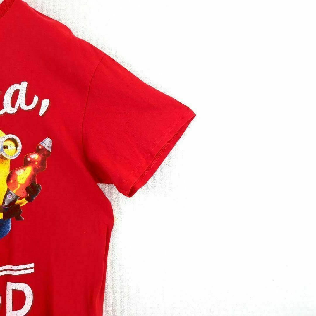 DELTA(デルタ)のTシャツ US古着 L ミニオンズ オーバーサイズ ビッグプリント 赤 半袖 メンズのトップス(Tシャツ/カットソー(半袖/袖なし))の商品写真
